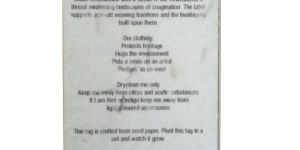 Plantable Price Tags