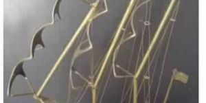 Vintage Brass Ship Model