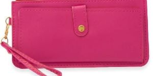 Women Casual Pink Slim Wallet