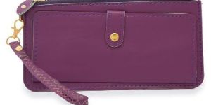 Women Casual Purple Slim Wallet