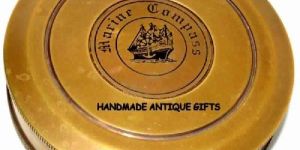 Vintage Robert Frost Brass Vintage Nautical Compass