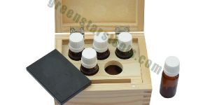 Wooden Box with Acid Bottles