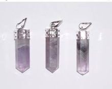 Single Terminated Amethyst Gemstone Healing Pencil Points Wands