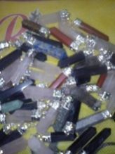 SNOW QUARTZ CHAKRA POINTS PENDANTS WANDS