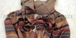 Wool Silk Melange Stripes STOLES