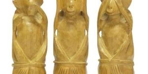Wooden Monkey Statue