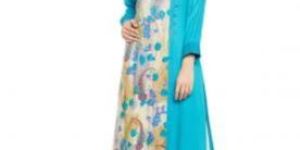 Castle Turquoise Printed Kurtis
