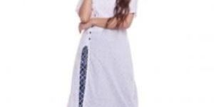 Castle White Cotton Kurta with Palazzo