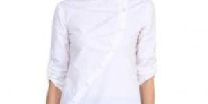 Castle White Solid Cotton Tunic