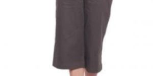 Solid Cotton Spandex Culottes