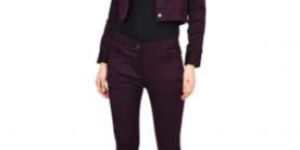 Solid Pant and Jacket Set