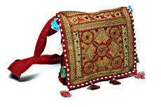 Cotton Thread Work with Mirror BAGS