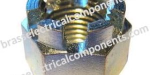 Slotted Hex Brass Nuts