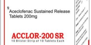 ACECLOFENAC200mg (SUSTAINED RELEASE) Tablet