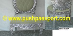 Silver Foiled Chair Round Back