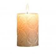 GLOBAL EMBOSSED PILLAR CANDLE