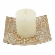MOSAIC PLATE WITH CANDLE