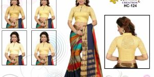 Long Sleeves Golden Stretchable Blouse