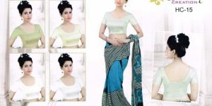 Shimmer Fabric Stretchable Golden Blouse