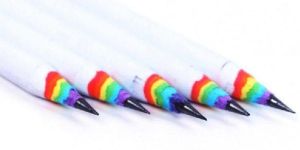 Rainbow Paper Pencil