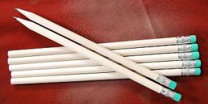 White Paper Pencil with Eraser