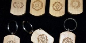 REIKI WOOD KEYRING