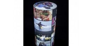 Personalized Cylinder Shape Photo Lamp
