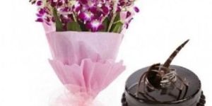 Orchids Chocolate Cake