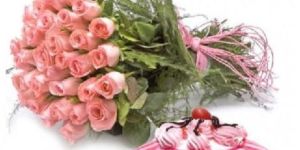 Pink Strawberry Cake