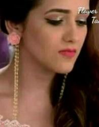 Pink Flower White Pearl Earring Set