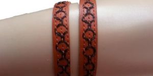 Nappa Leather Embroidering Lace