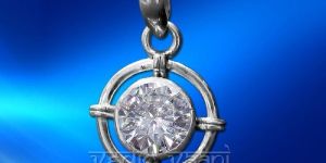 White Zircon Locket