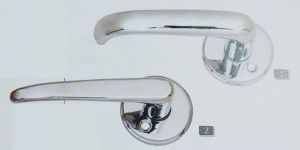 Silver Rose Lever Handles