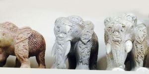 Marble Elephant Statue