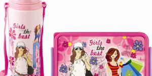 Jayco Pink Lunch Box & Water Bottle Set