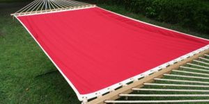Red Olefin Fabric Hammock