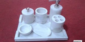Marble Inlay Bath Accessories