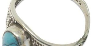 Oxidised Silver Turquoise Ring