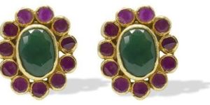 Silver Gold Plated Oval Tops