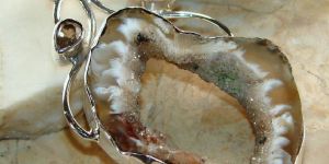 Window Druzy Pendant