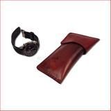 Leather Spectacle And Pencil Sleeve