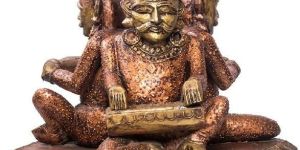 Wooden Statue of Three Traditional Musicians