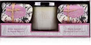 WHITE JASMINE SOAP & CANDLE SET