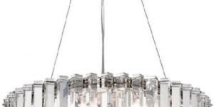 Modern Crystal Chandelier Ring Pendant Light