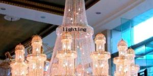 Mosque Crystal Chandelier Golden Color