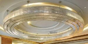Round Modern Crystal Chandelier for Banquet Hall
