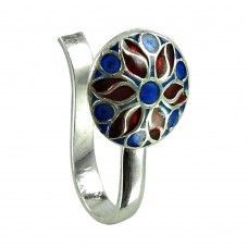 Silver Inlay Nose Pin