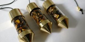 Tiger Eye Gemstone Bottle Pendulums