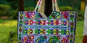 Hand made bag (cotten& mix fabric)