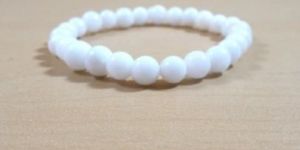 White Agate Beads Bracelet